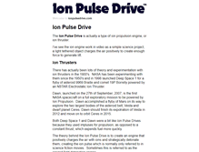 Tablet Screenshot of ionpulsedrive.com